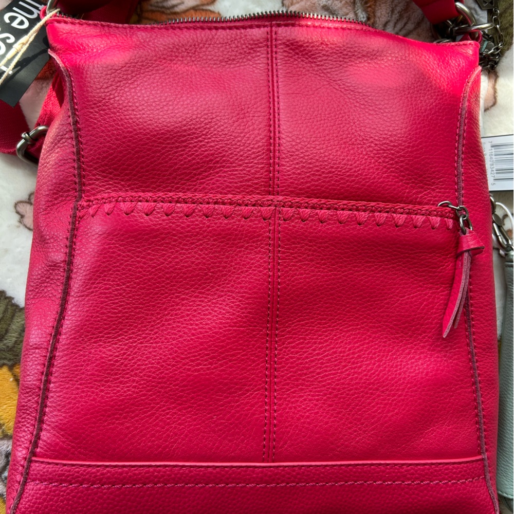 Stylish Hot Pink SAK Lucia Leather Crossbody Bag